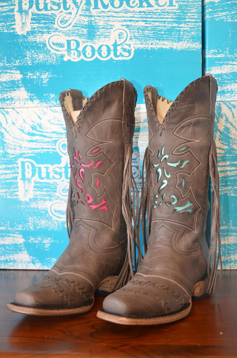 Dusty Rocker Dreamcatcher  Boots - DISCONTINUED size 8, 10, 10.5 ONLY