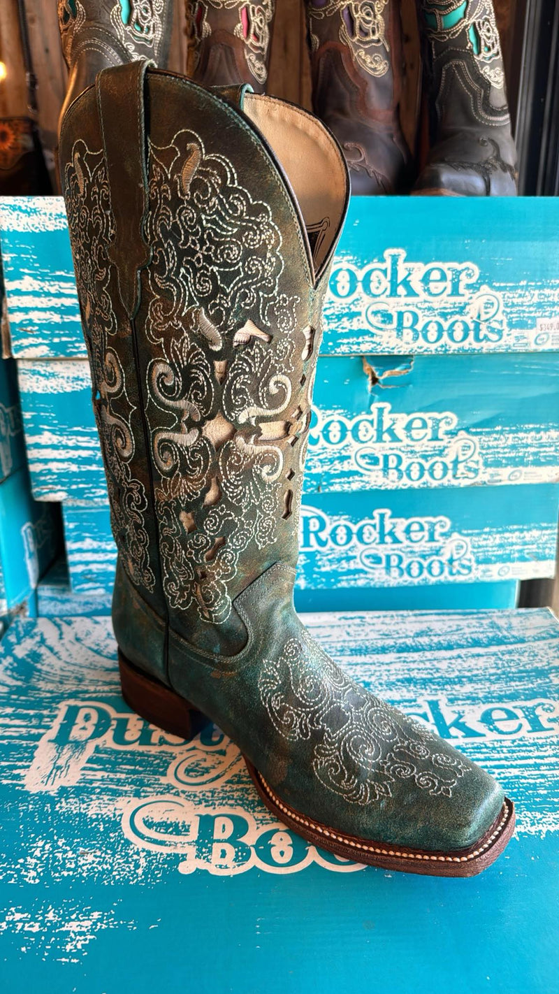 Dusty Rocker Green Divine Boots - DISCONTINUED 9.5 ONLY