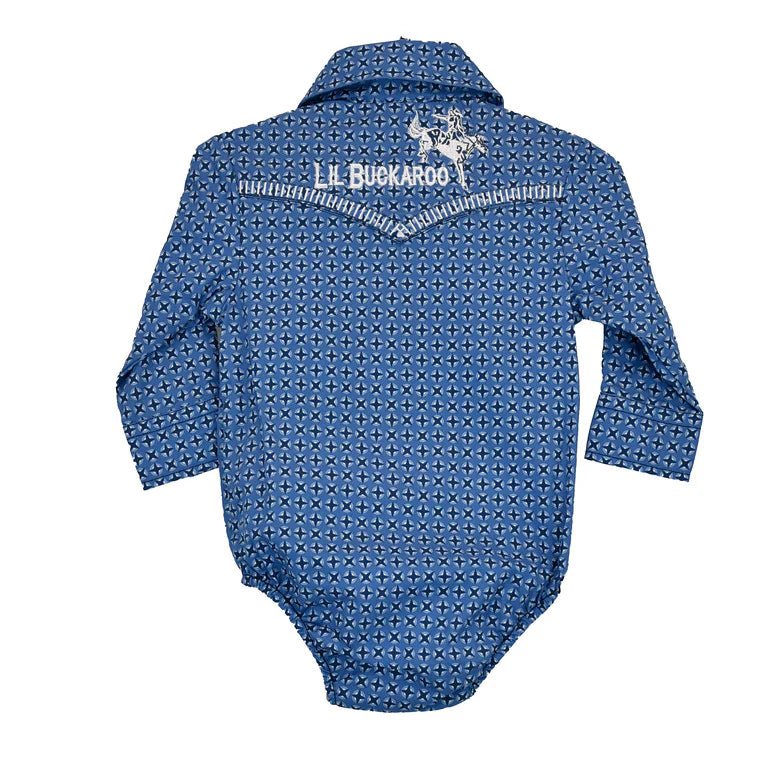 Cowboy Hardware Boys Blue Circle Star Romper