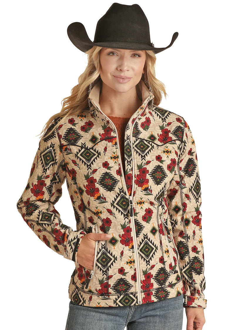 Womens Floral Softshell Jacket