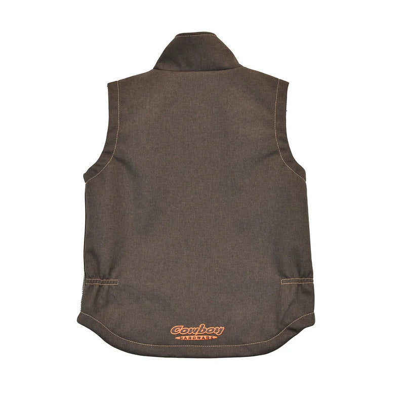 Cowboy Hardware Toddler Woodsman Brown Poly Vest