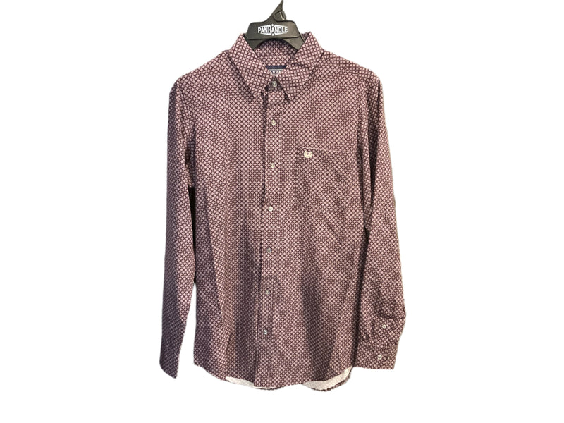 Mens Panhandle Performance Printed Western Shirt