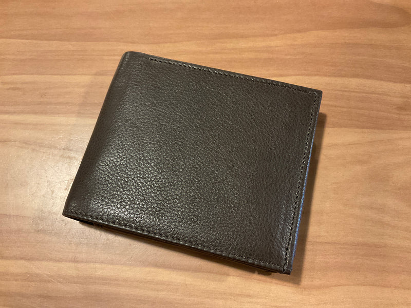 Dark Brown Genuine Leather Mens Wallet