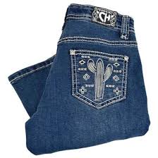 Cowgirl Hardware Girls Aztec Cactus Bootcut Jean