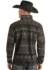 Mens Charcaol Aztec Berber Pullover