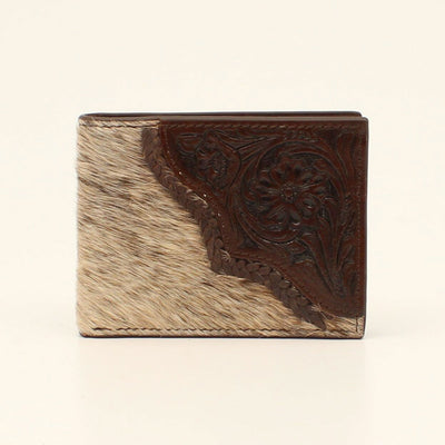 Hooey Men's Aztec Leather Inlay Bifold Western Wallet - Jackson's Western