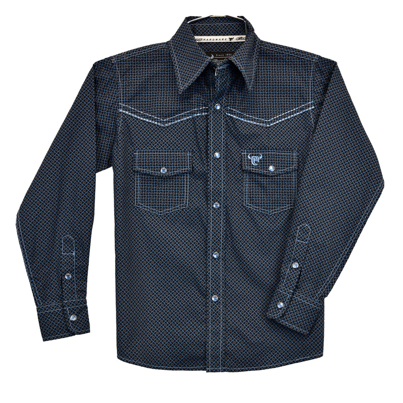 Cowboy Hardware Infant Navy Diamond Shirt