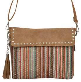 Angel Ranch Striped Western Crossbody Bag